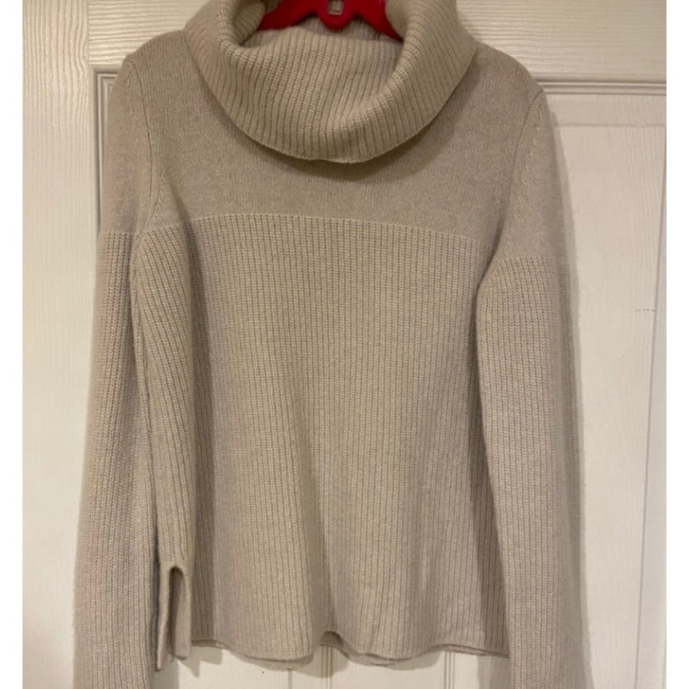 Off White Turtle Neck Sweater